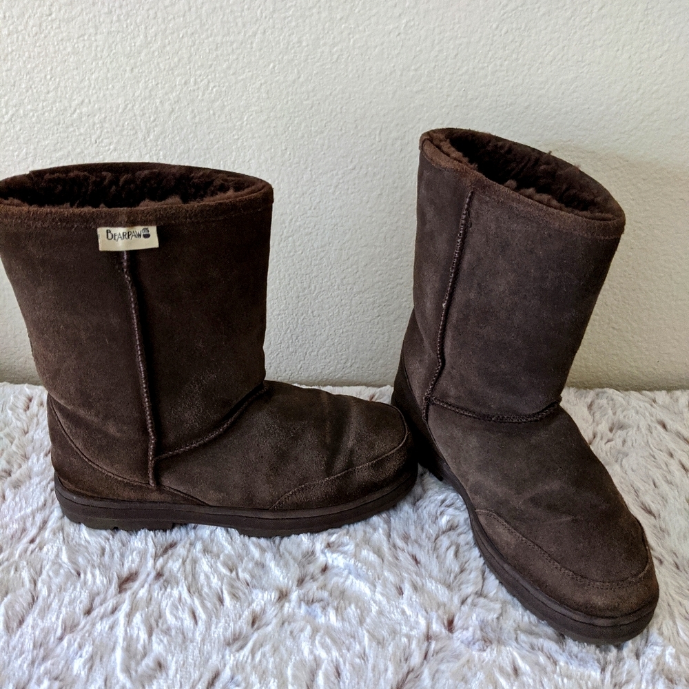 Bear Paw Chocolate Brown Boots